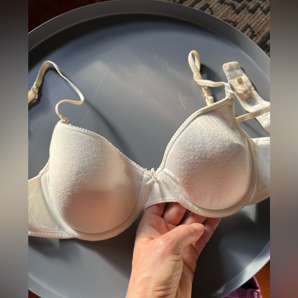 Aerie cotton Cream Padded Bra